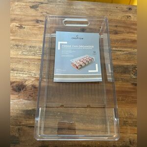 Crofton Clear Plastic Can Organizer with Gravity-Feed